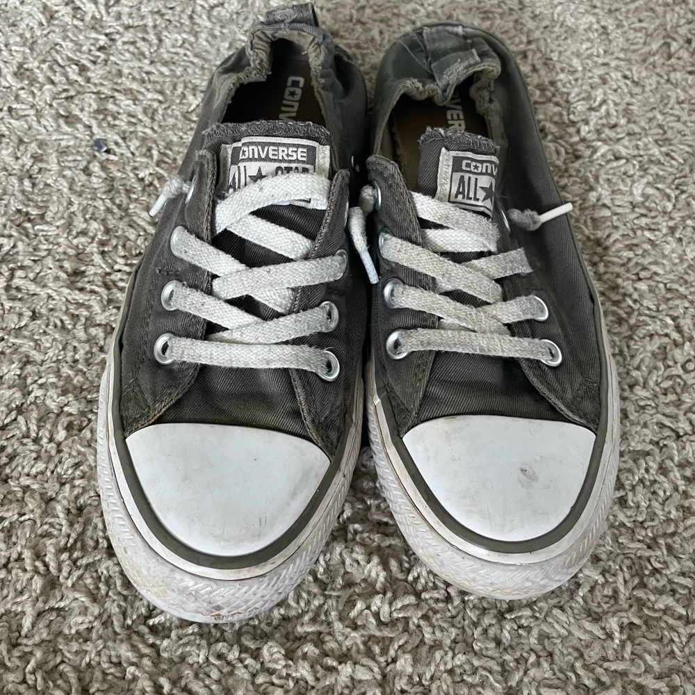 Grey Slip-On Converse Sneakers